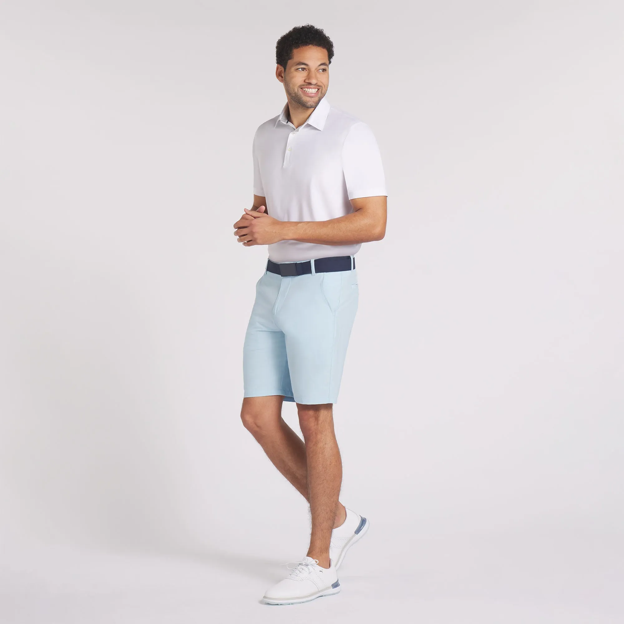 101 Solid 9" Golf Shorts | Silver Sky