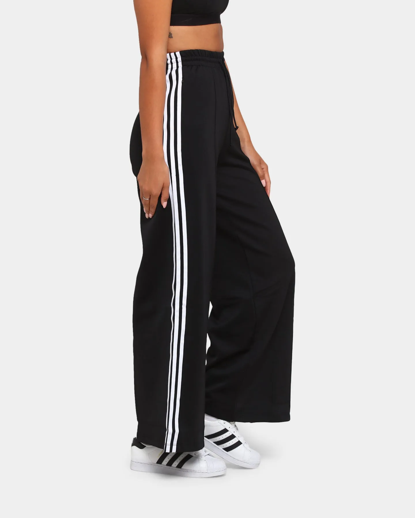 Adidas Women's Primeblue Relaxed Wide Leg Pants Black