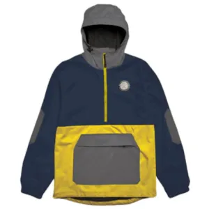 Airblaster Breakwinder Packable Pullover Anorak - Navy / Yolo L