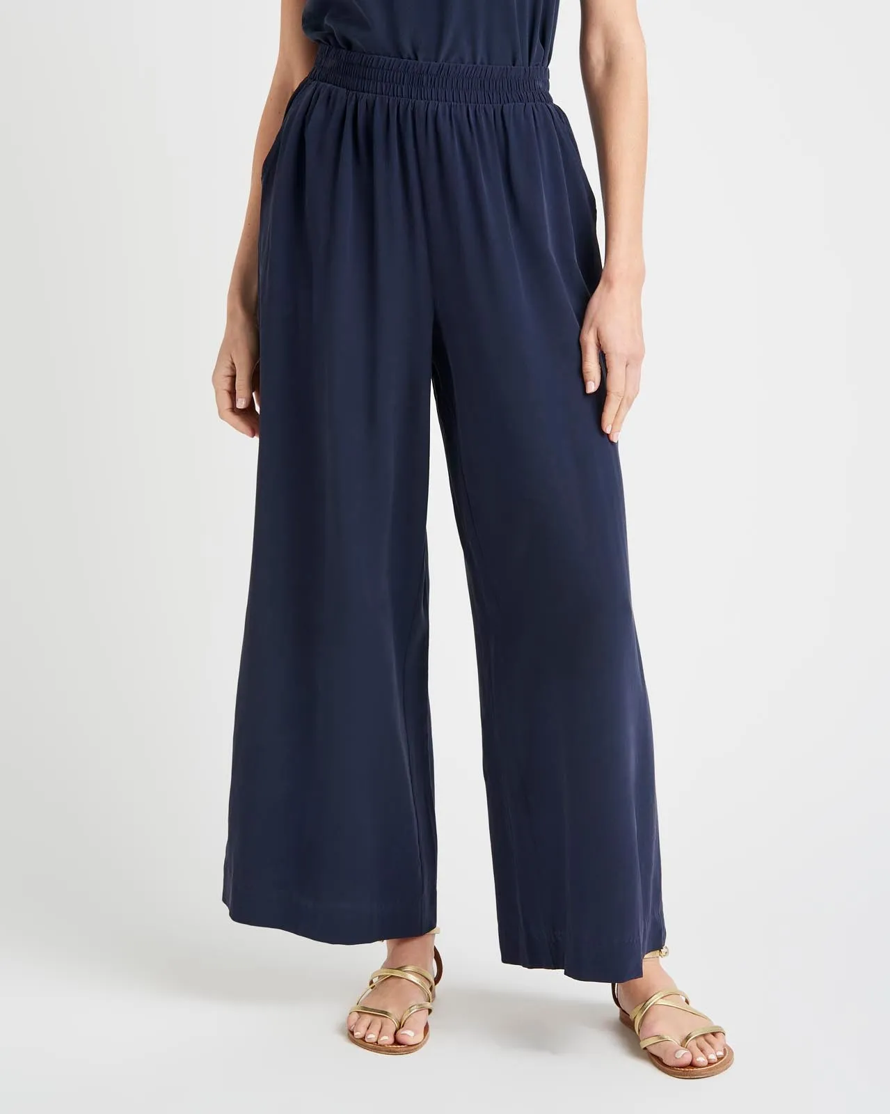 Alessandra Silk Wide Leg Pant