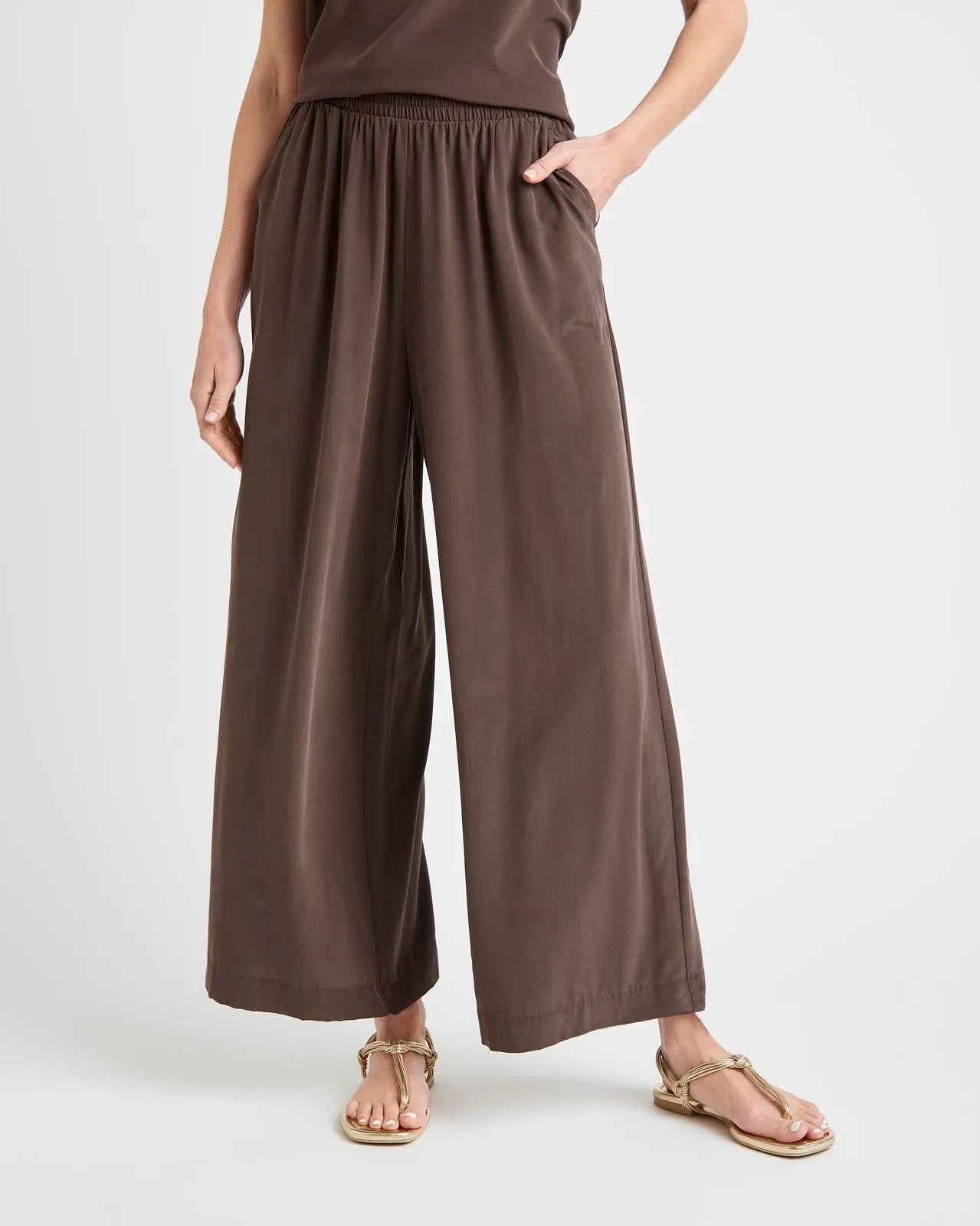 Alessandra Silk Wide Leg Pant