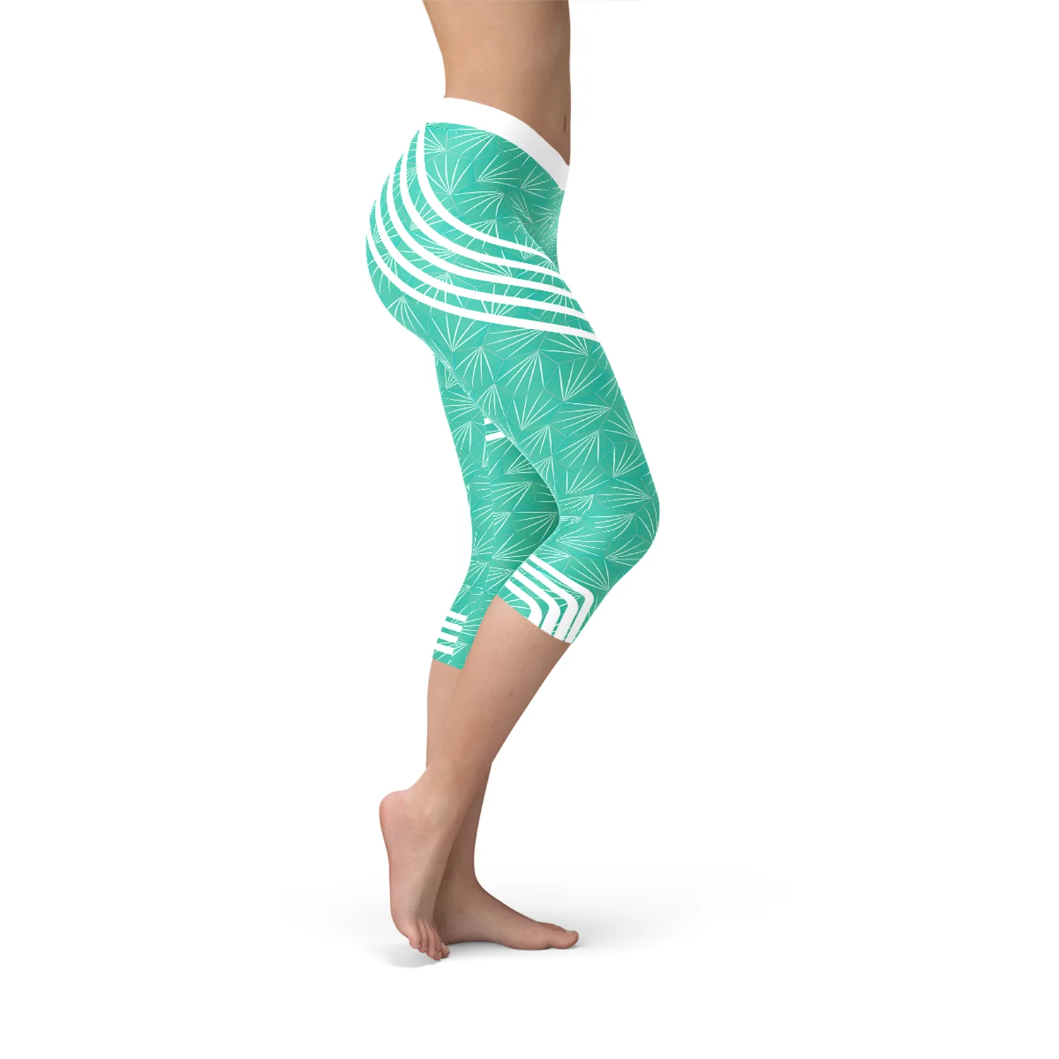 Aqua Performance Capri Leggings