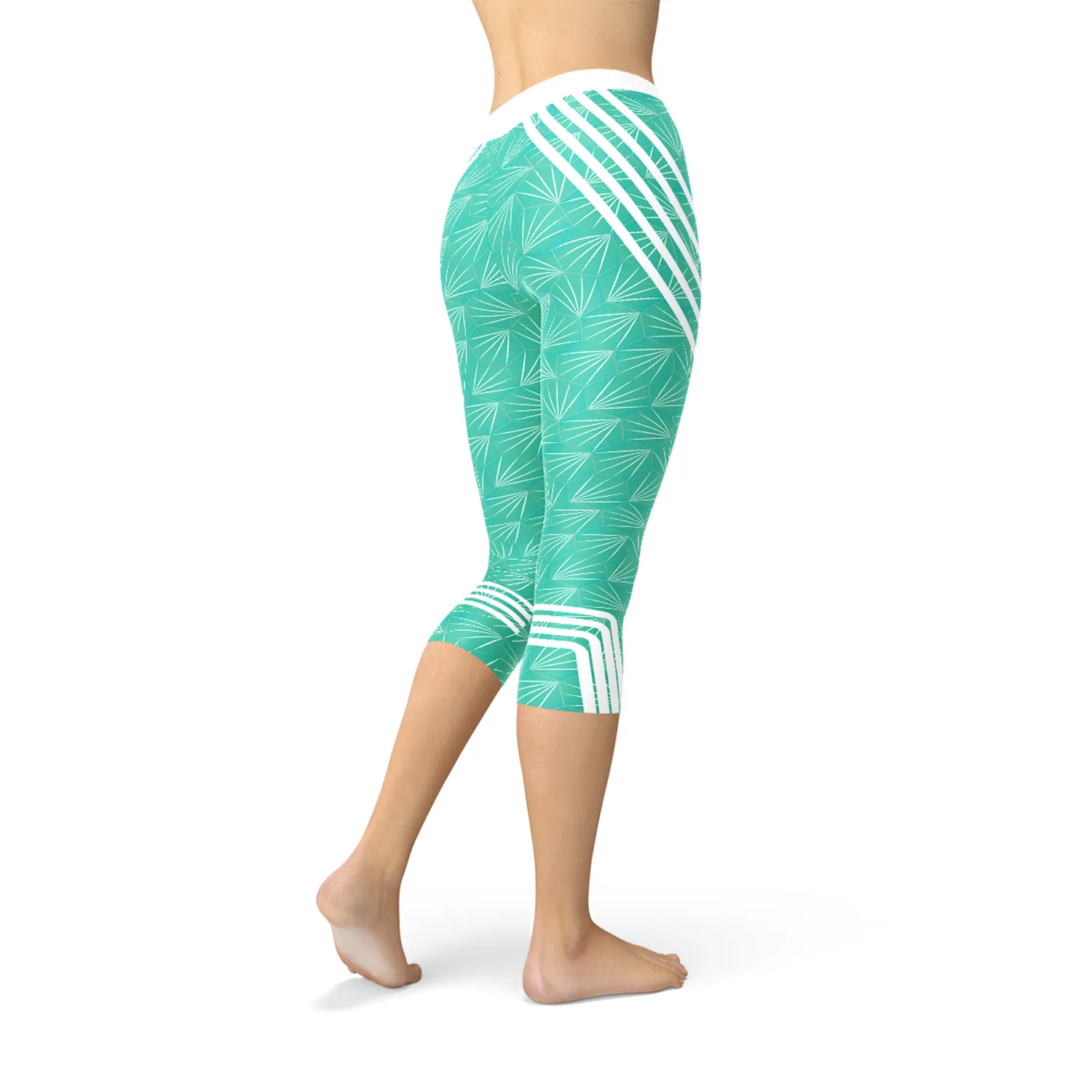 Aqua Performance Capri Leggings