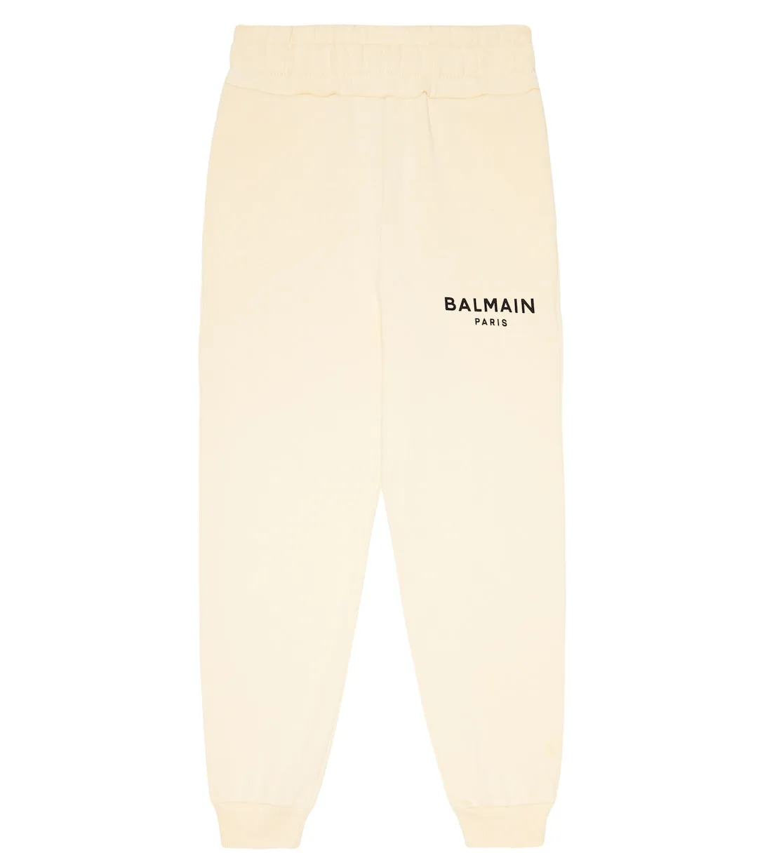 Balmain Logo Cotton Sweatpants, Black