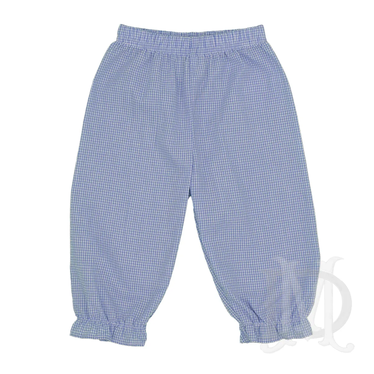 Blue Gingham Noelle Bloomer Pant