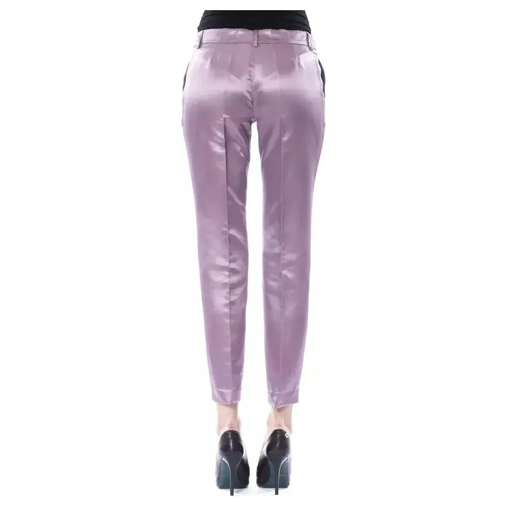 BYBLOS Purple Cotton Women Pants