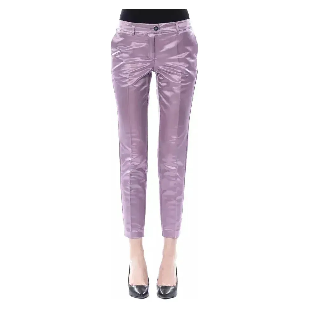 BYBLOS Purple Cotton Women Pants