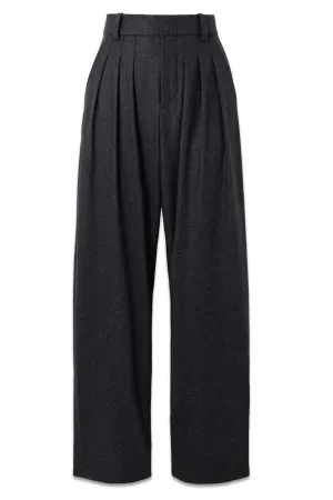 Casile Pleated Wool-flannel Tapered Pants