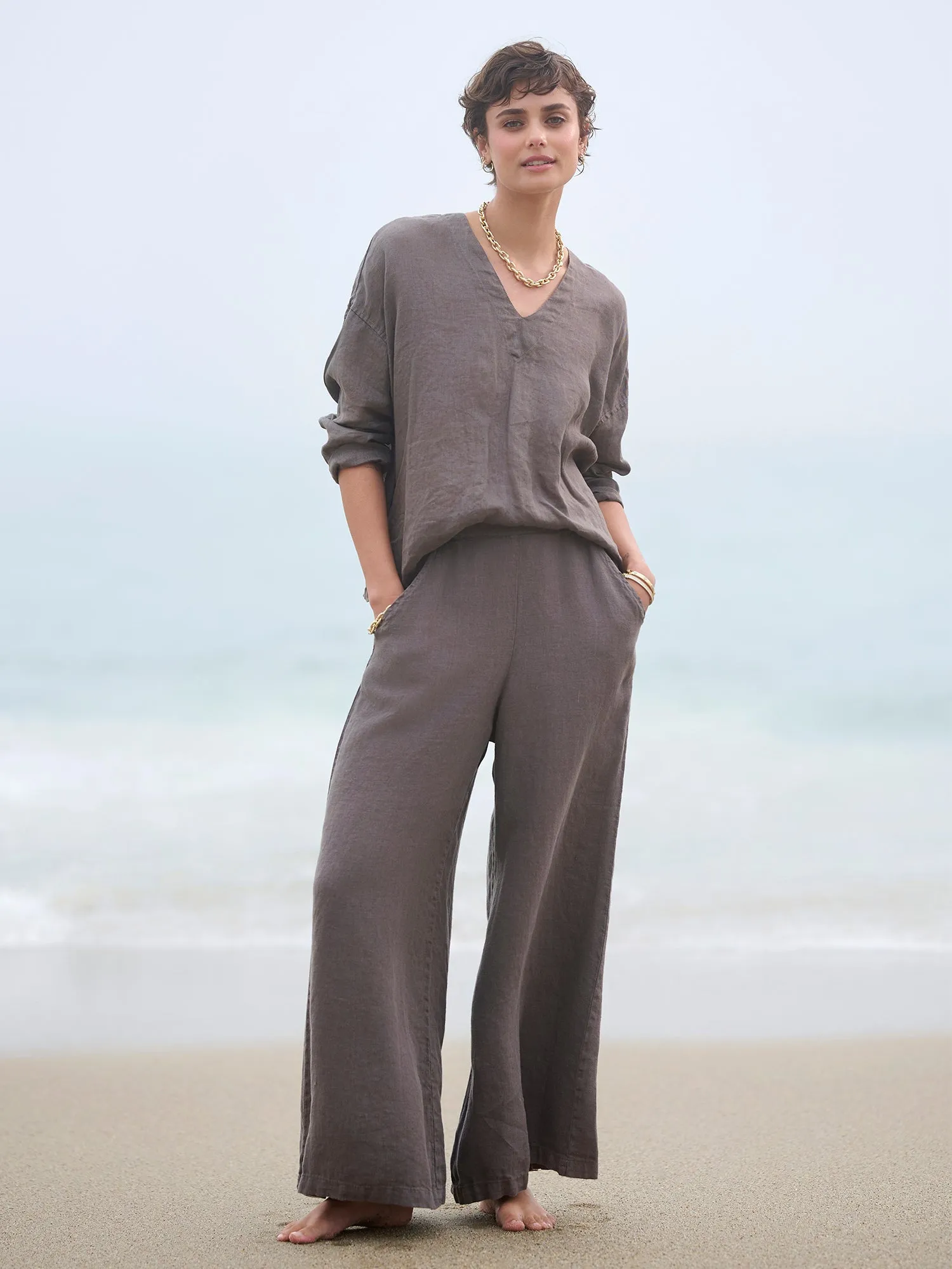 Clea Linen Twill Pant