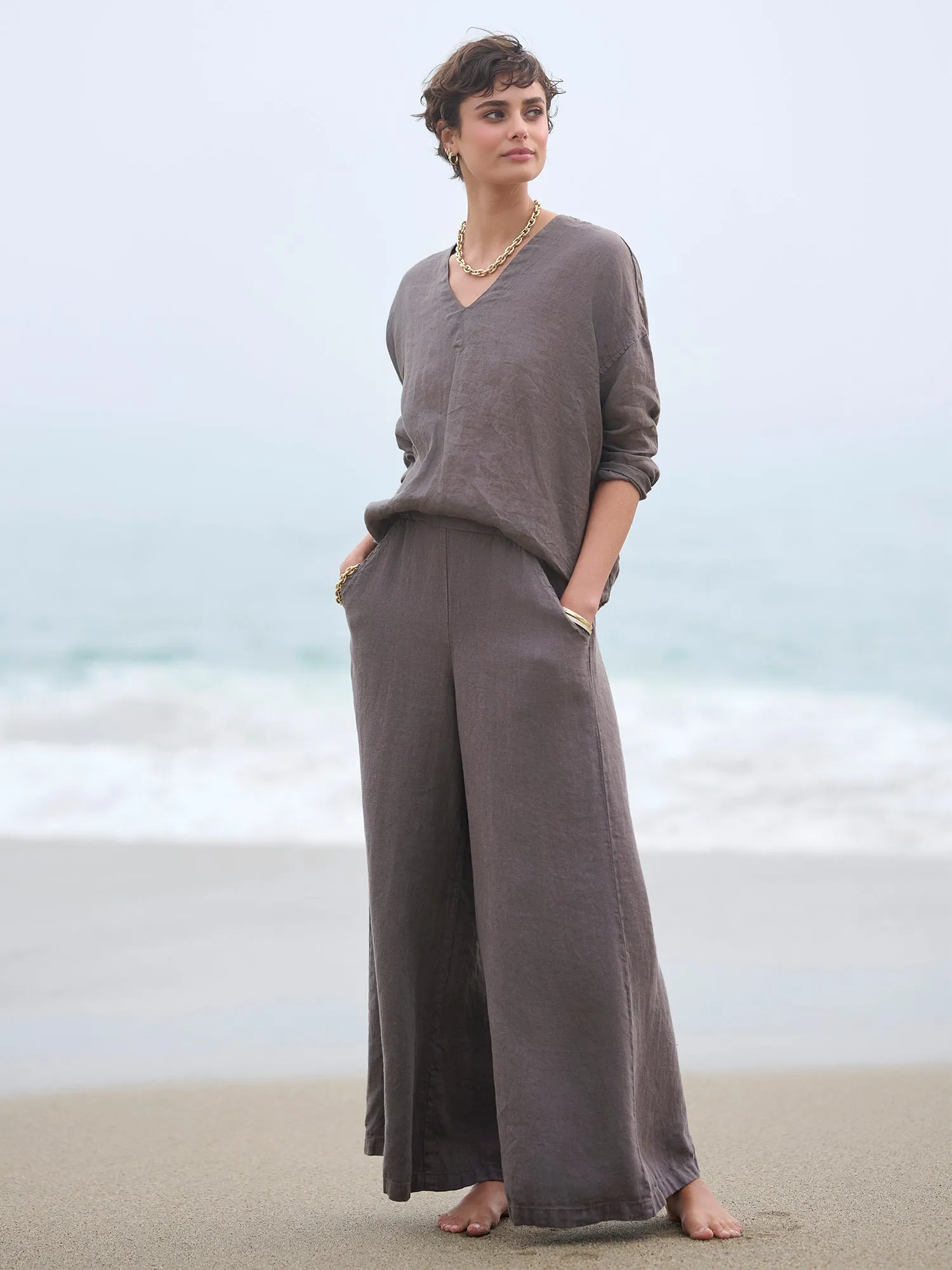 Clea Linen Twill Pant