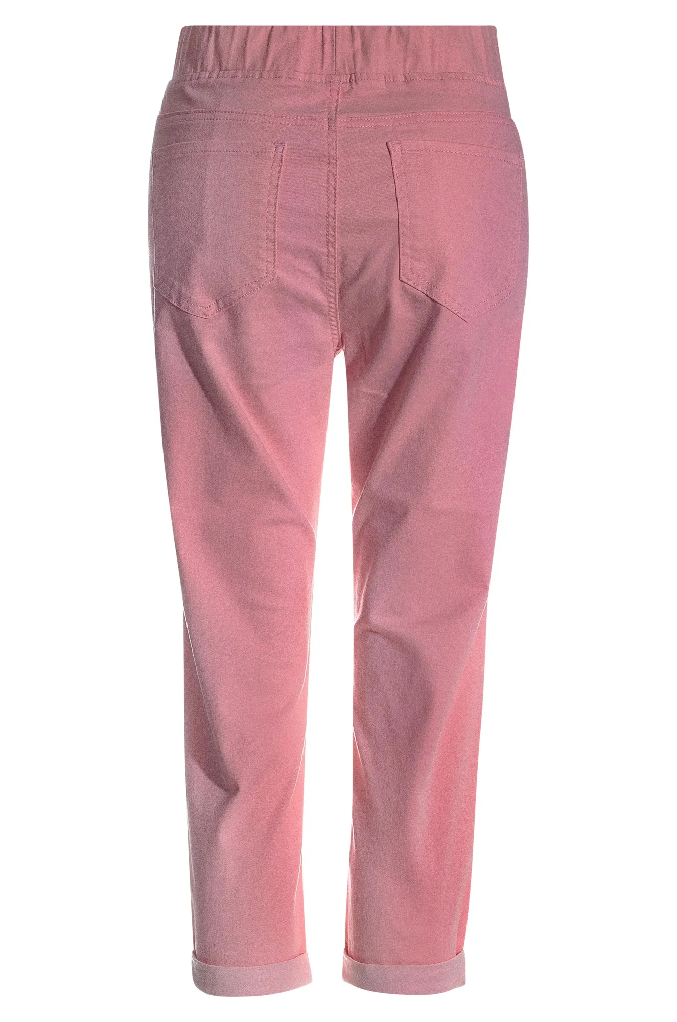 Coloured Cotton Blend Mid Calf Pant | Blossom | 6922AR