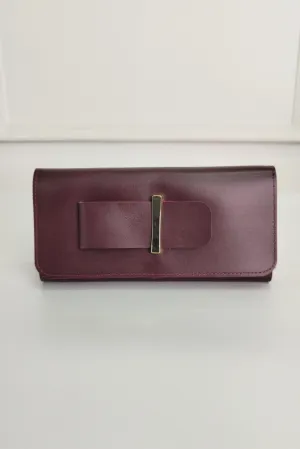 Comfort Maroon Clutch