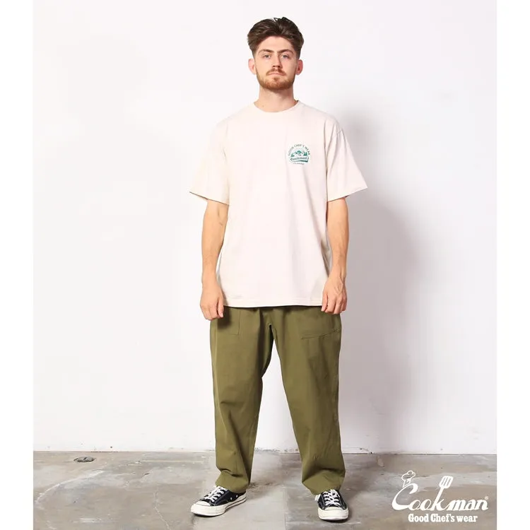 Cookman Harvest Pants Cropped Canvas - Olive