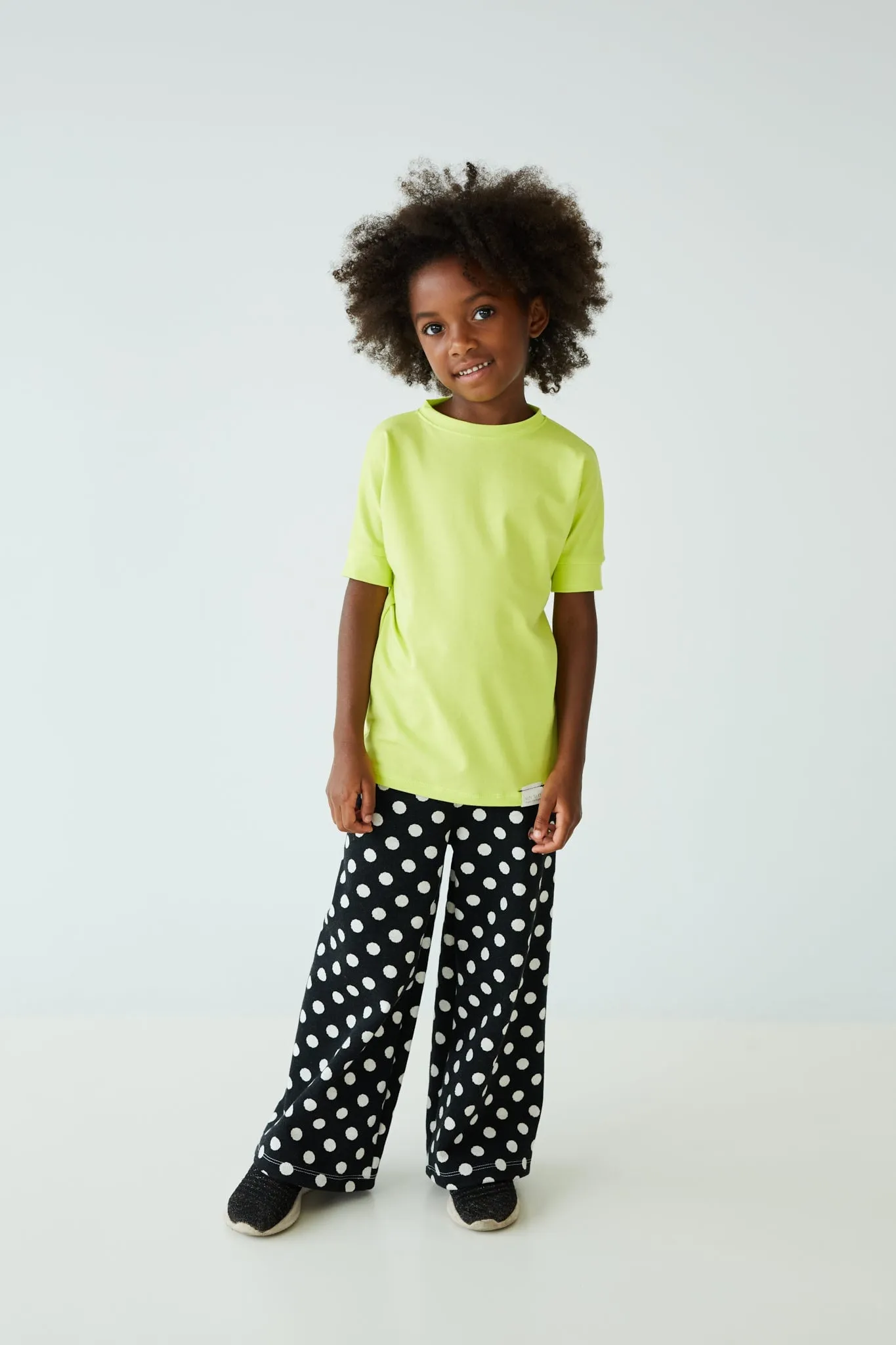 Danny Wide Leg Pants | Black   Polka Dots