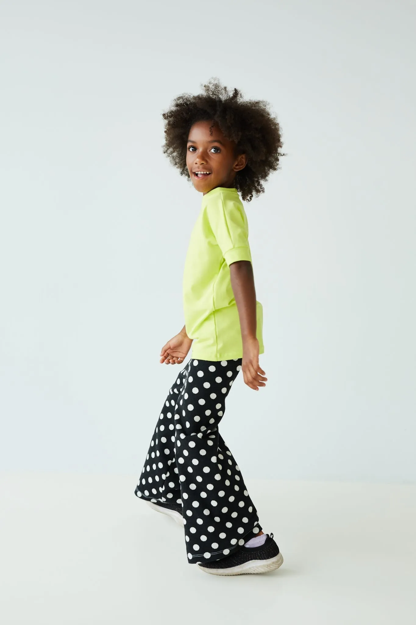 Danny Wide Leg Pants | Black   Polka Dots