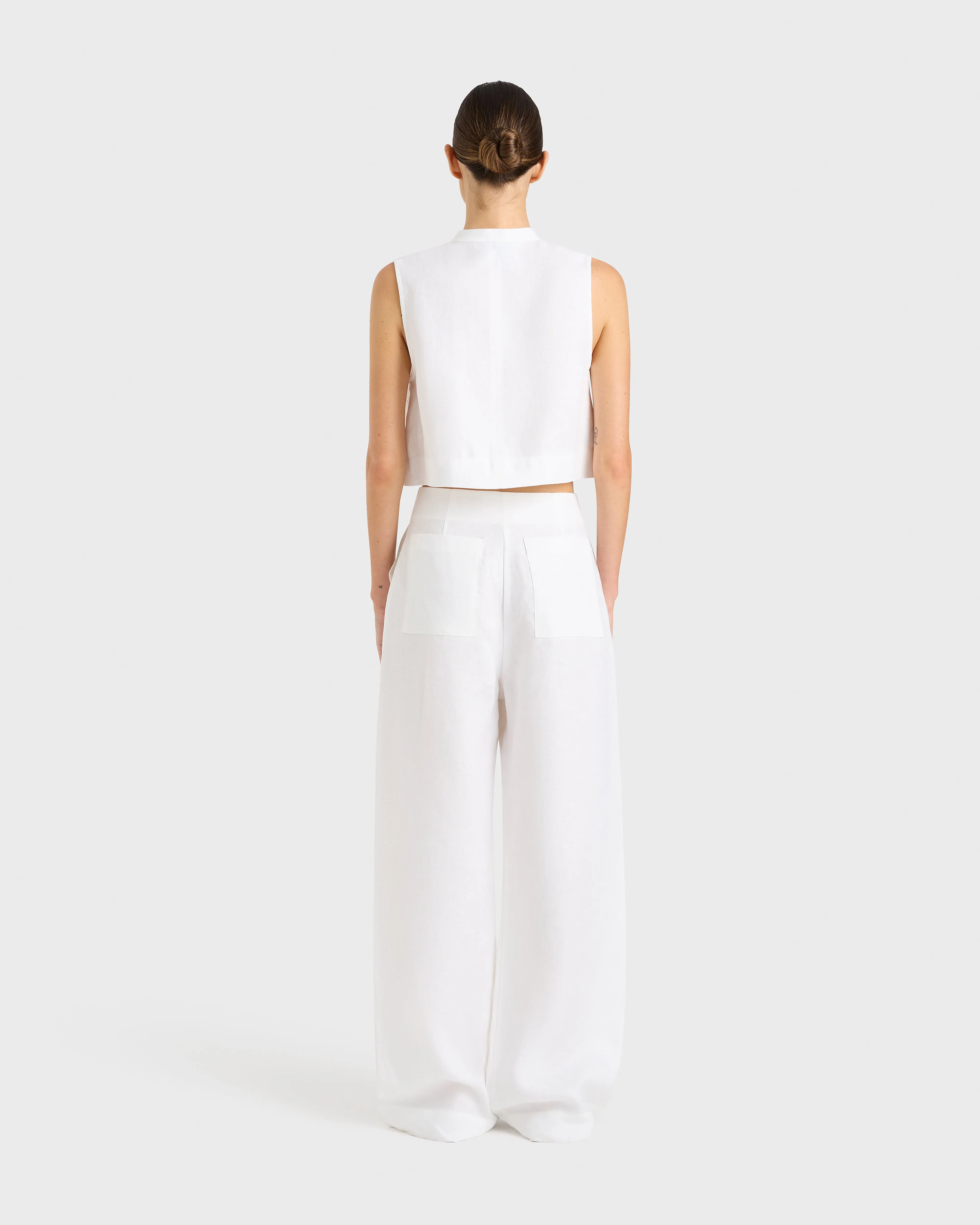 Delphi Tailored Pant - White