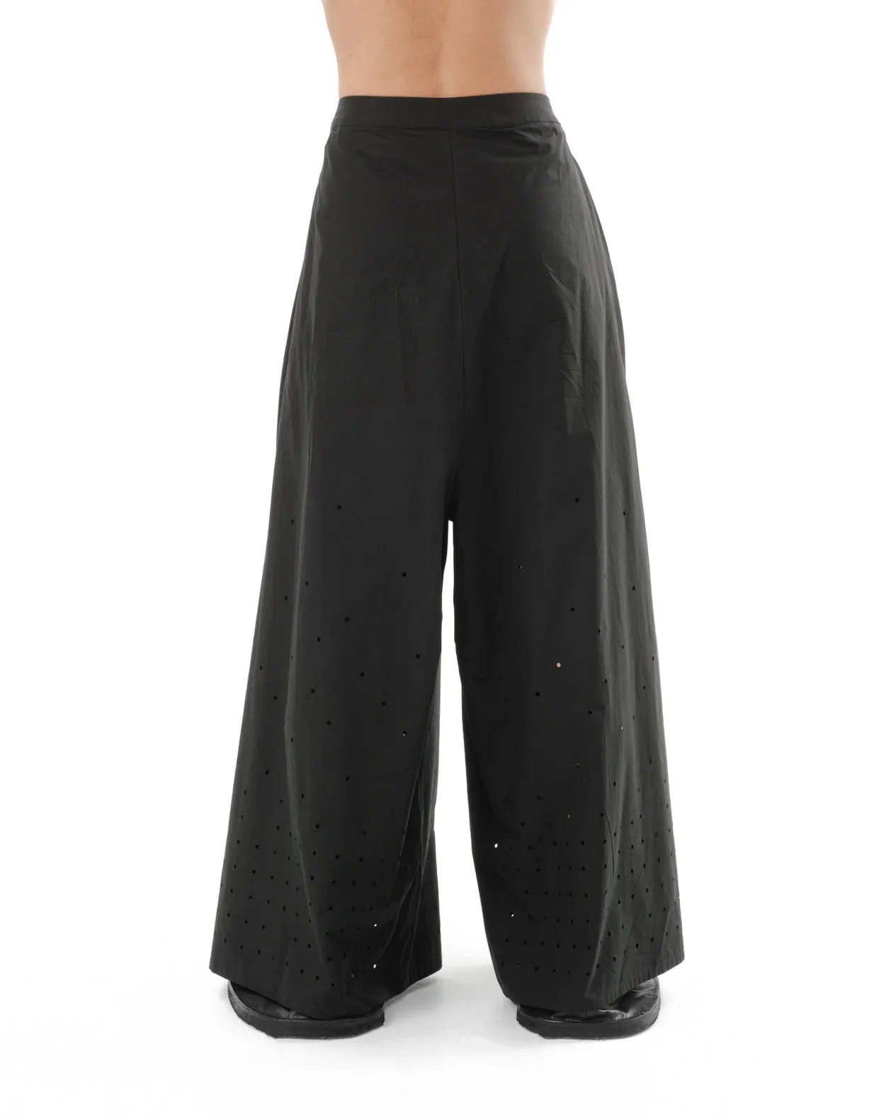 DIAPHANUM WIDE LEG PUNCHED HOLE PANTS