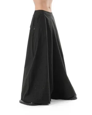 DIAPHANUM WIDE LEG PUNCHED HOLE PANTS