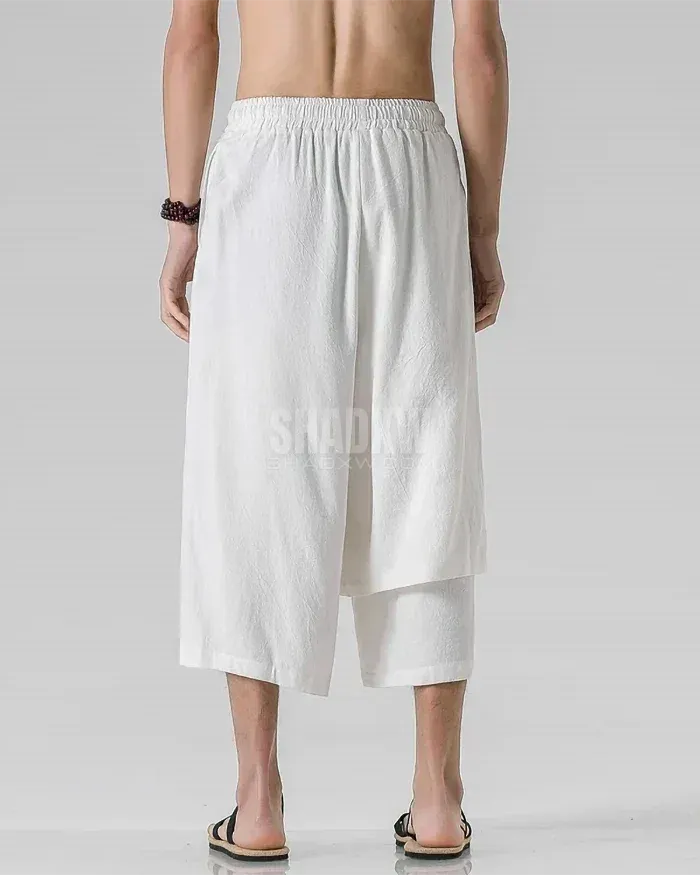 Double Layered Hakama Pants Men