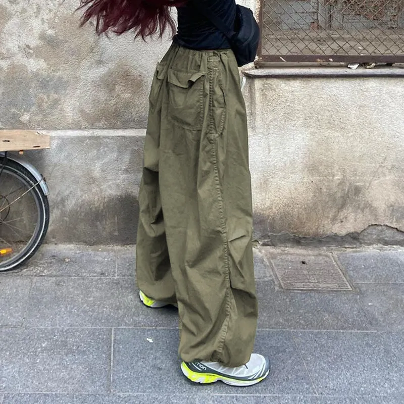 Drawstring Parachute Stylish Cargo Pants