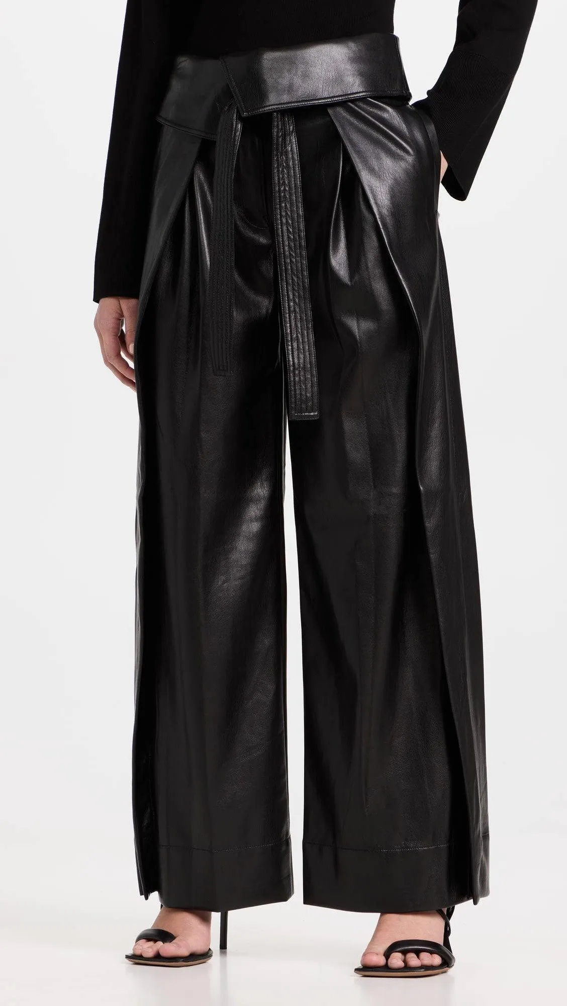 Emilio Faux Stylish Leather Pants