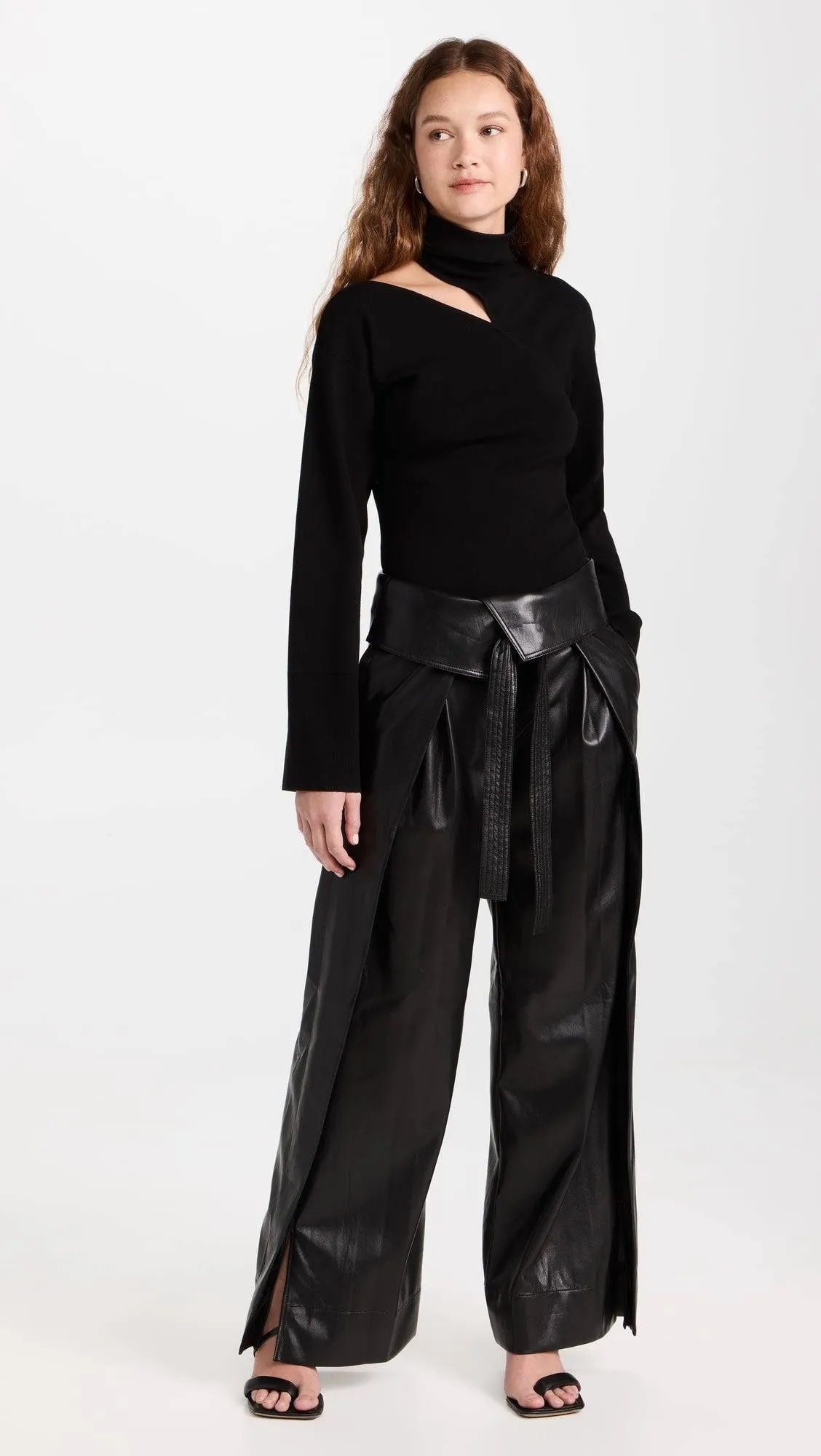 Emilio Faux Stylish Leather Pants