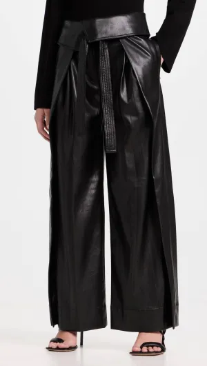 Emilio Faux Stylish Leather Pants