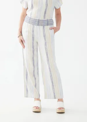 FDJ - SPACE DYE STRIPE PULL ON PANT