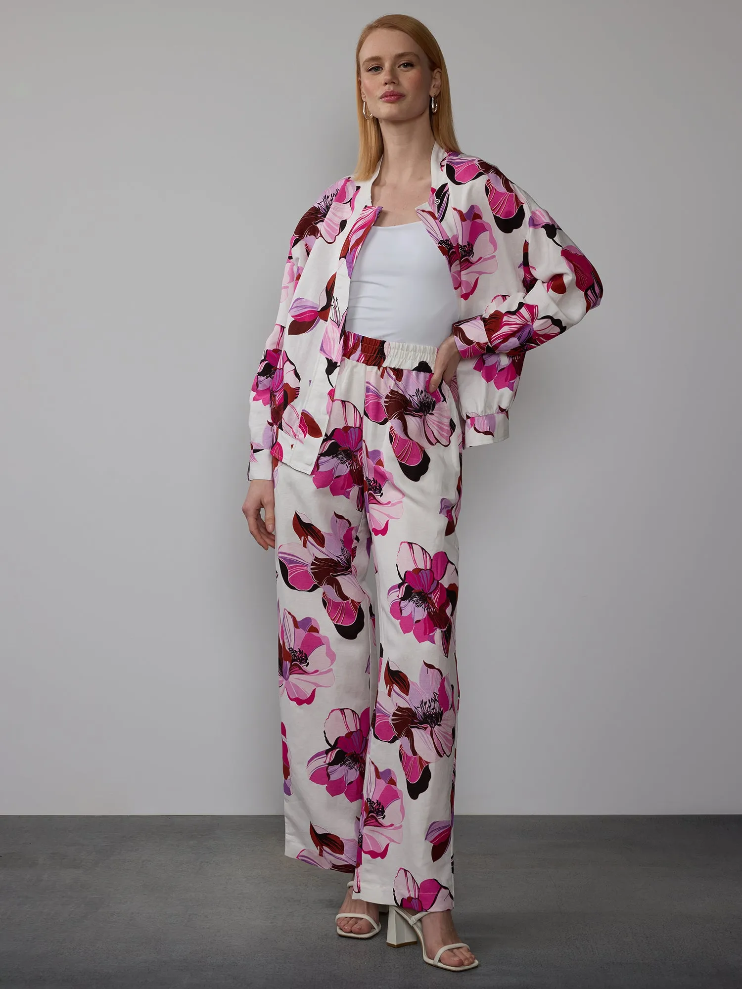 Floral Wide Leg Pant