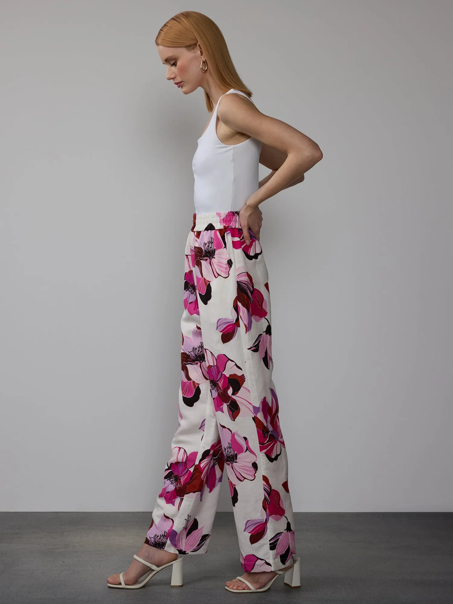 Floral Wide Leg Pant