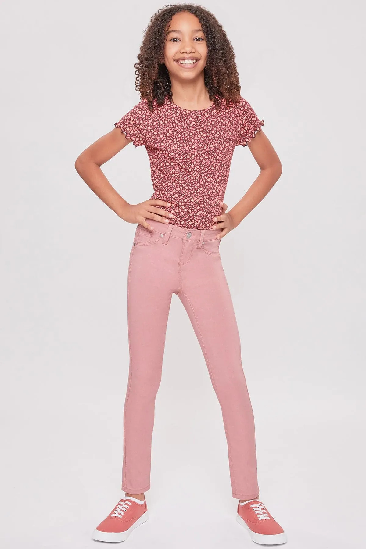 Girls' Stretch Skinny School Pants