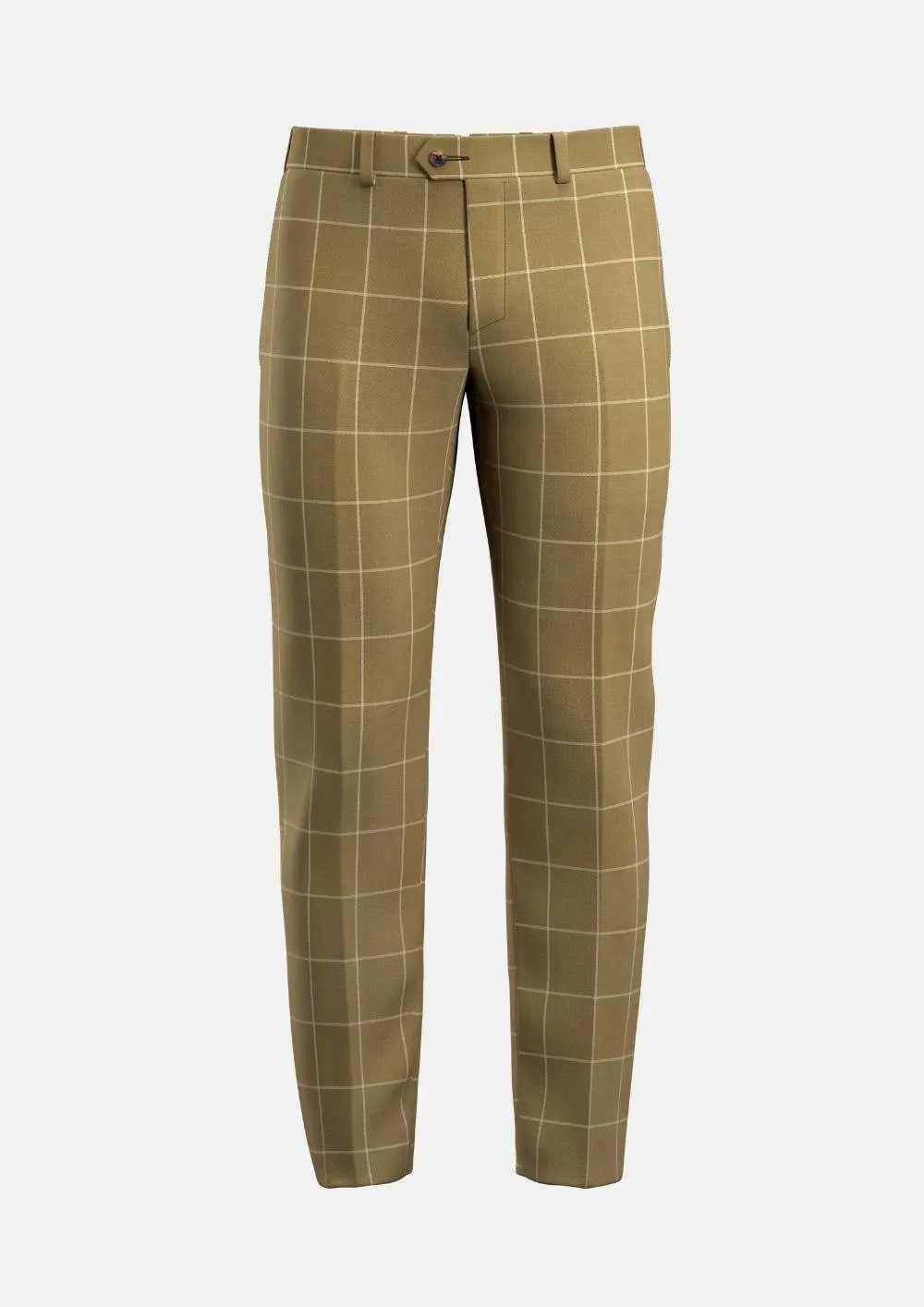 Gold Windowpane Pants