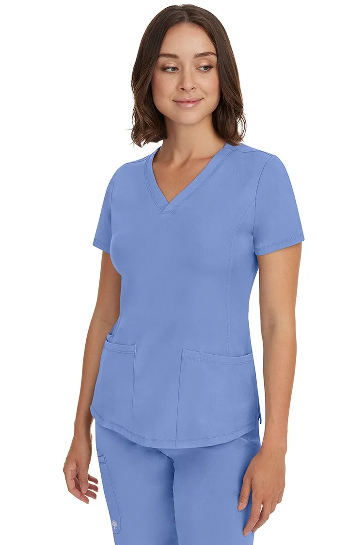 HH Works Women's Scrub Set Monica Top & Rebecca Pant | Ceil Blue