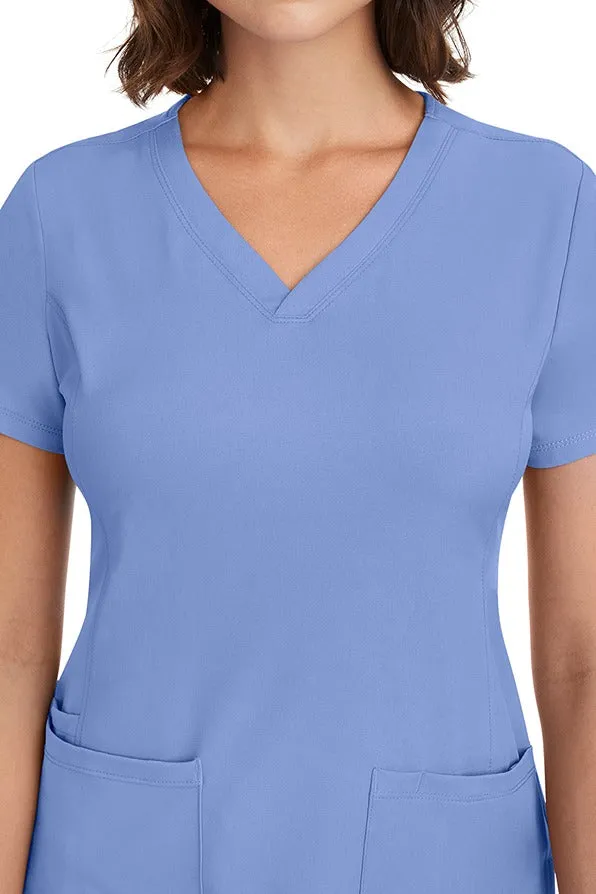 HH Works Women's Scrub Set Monica Top & Tall Rebecca Pant | Ceil Blue