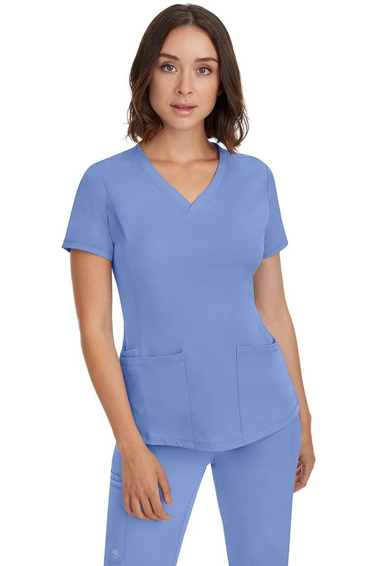 HH Works Women's Scrub Set Monica Top & Tall Rebecca Pant | Ceil Blue