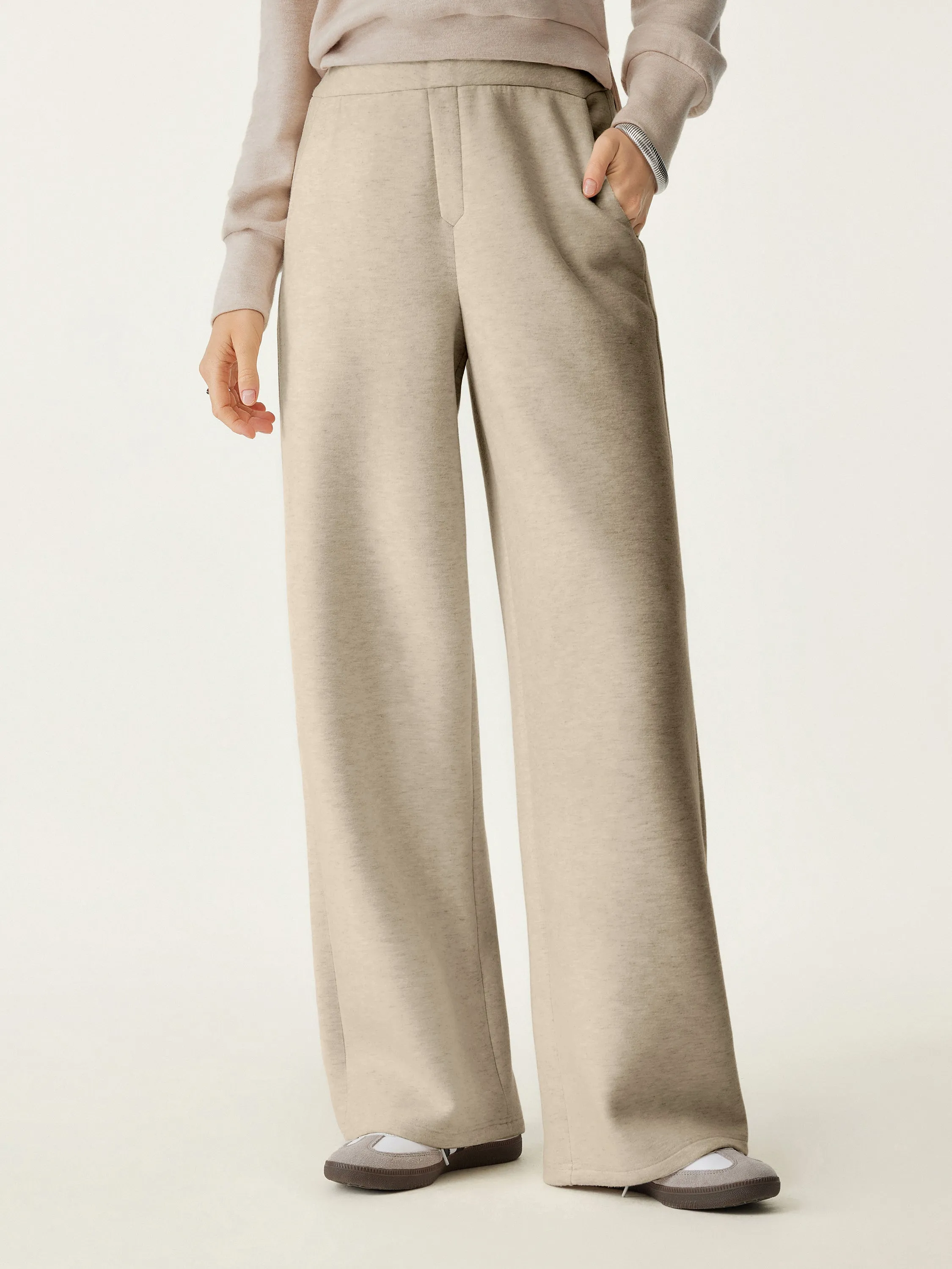 High Waisted Cozy Straight Leg Pant