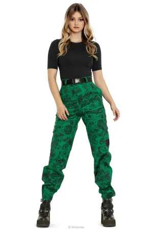 Hyrule Map Green Cargo Pants