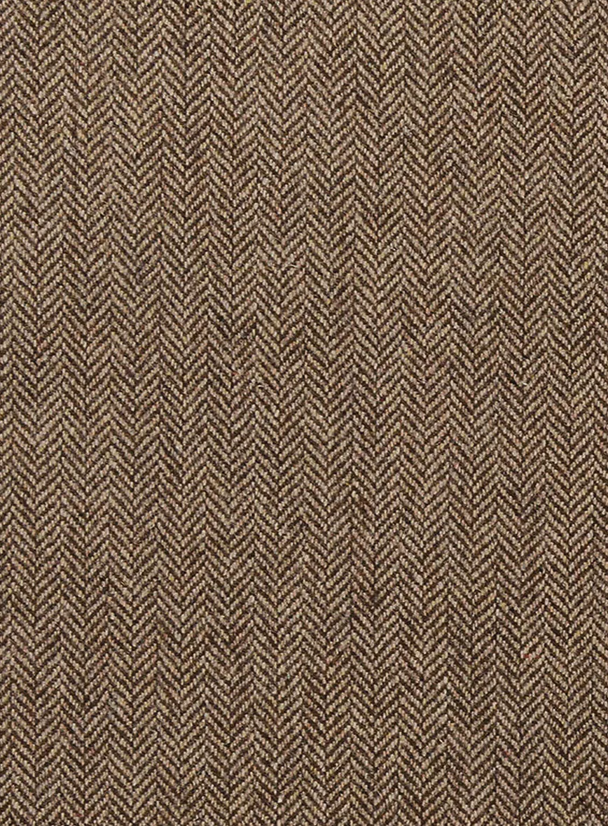 Irish Brown Herringbone Tweed Pants