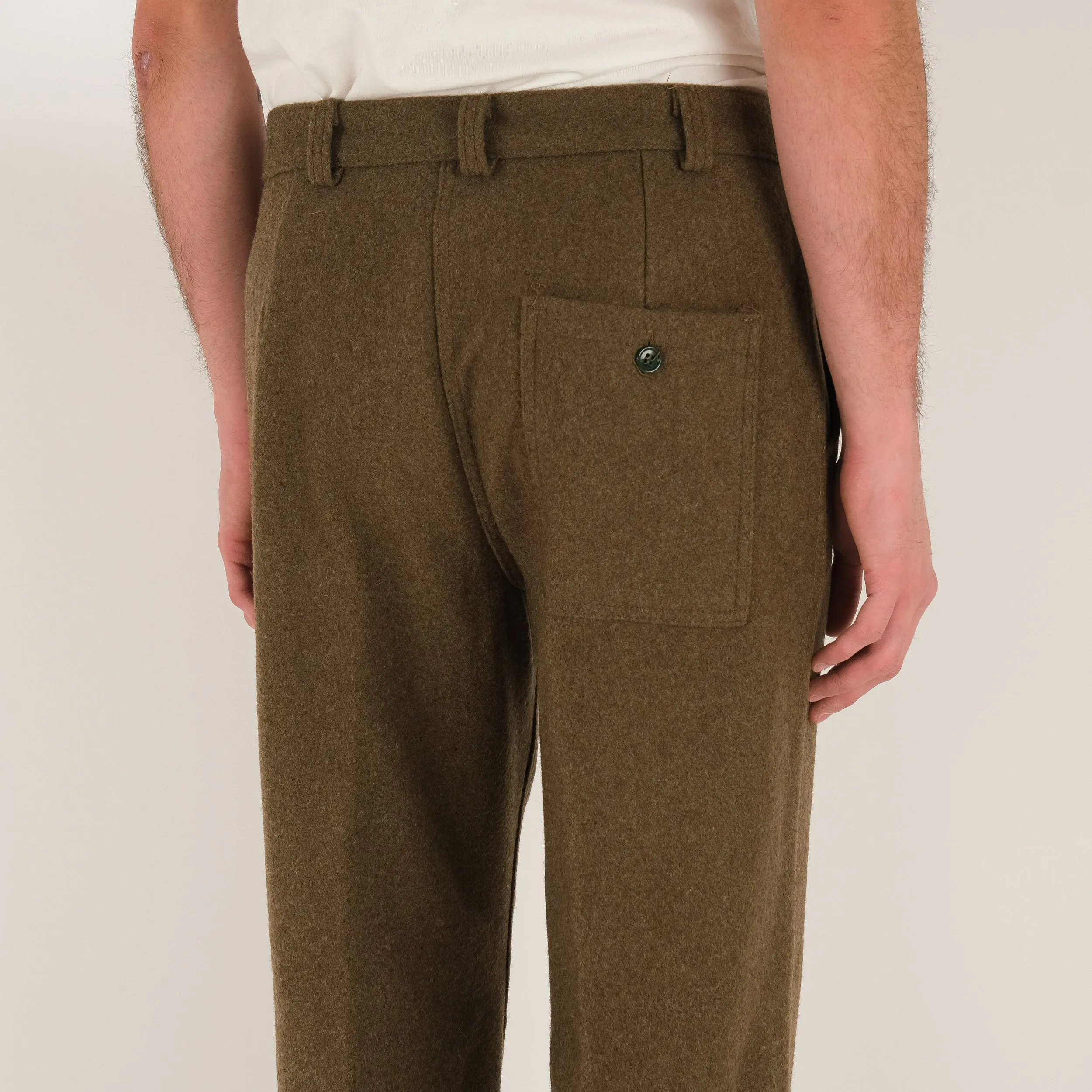 ITALIAN ONE PLEATED WOOL PANTS