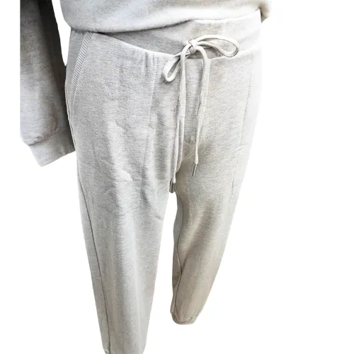 Joggers Super Soft Bamboo Brushed Terry Pants - Oatmeal  YE6JOGGERS