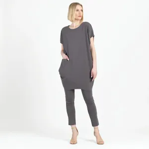 Knit Architectural Tunic in Mocha by Clara Sun Woo