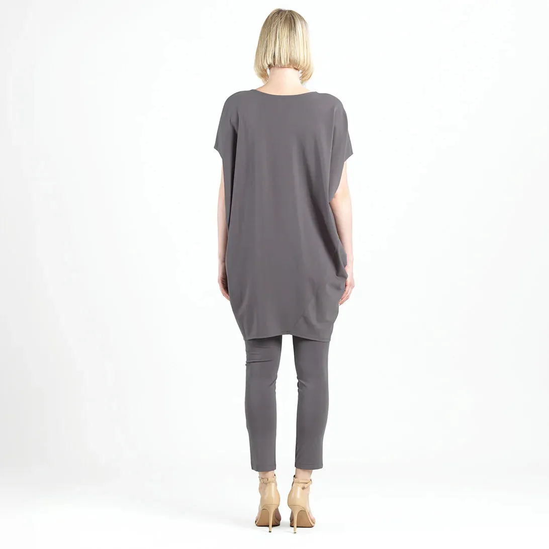 Knit Architectural Tunic in Mocha by Clara Sun Woo