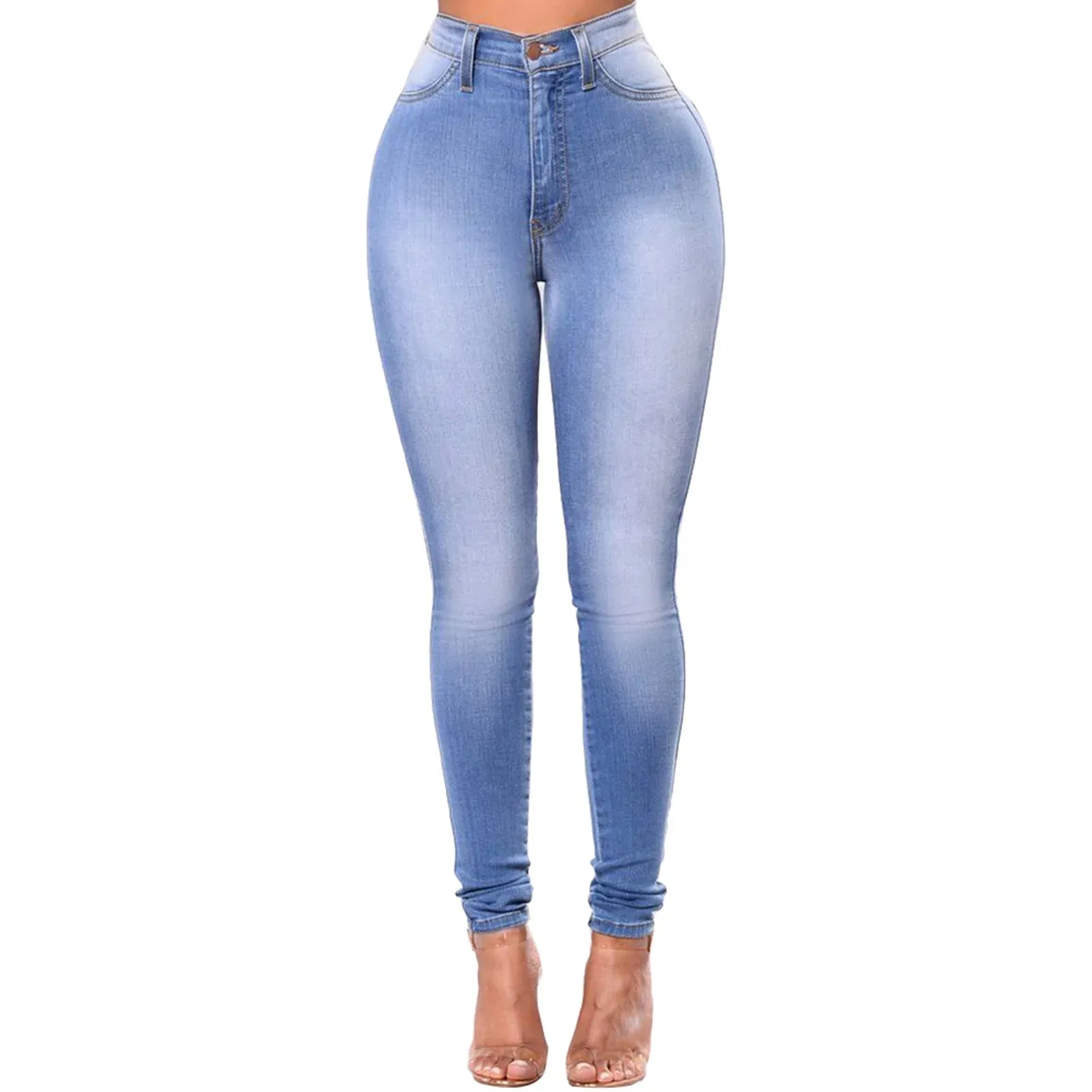 Laila Zipper Fly Pockets Stylish Look Denim Jeans 👖