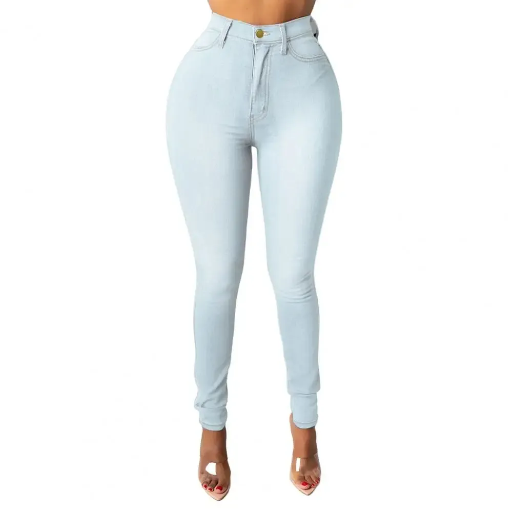 Laila Zipper Fly Pockets Stylish Look Denim Jeans 👖