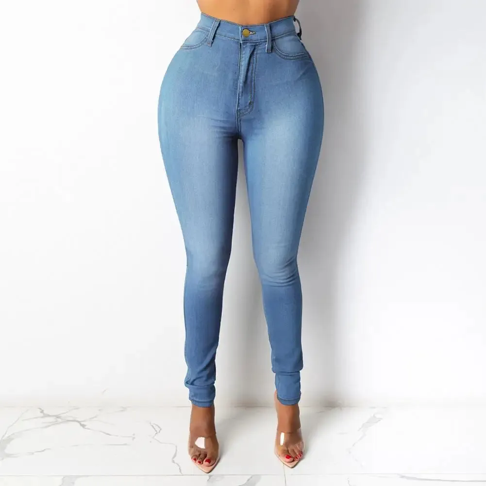 Laila Zipper Fly Pockets Stylish Look Denim Jeans 👖