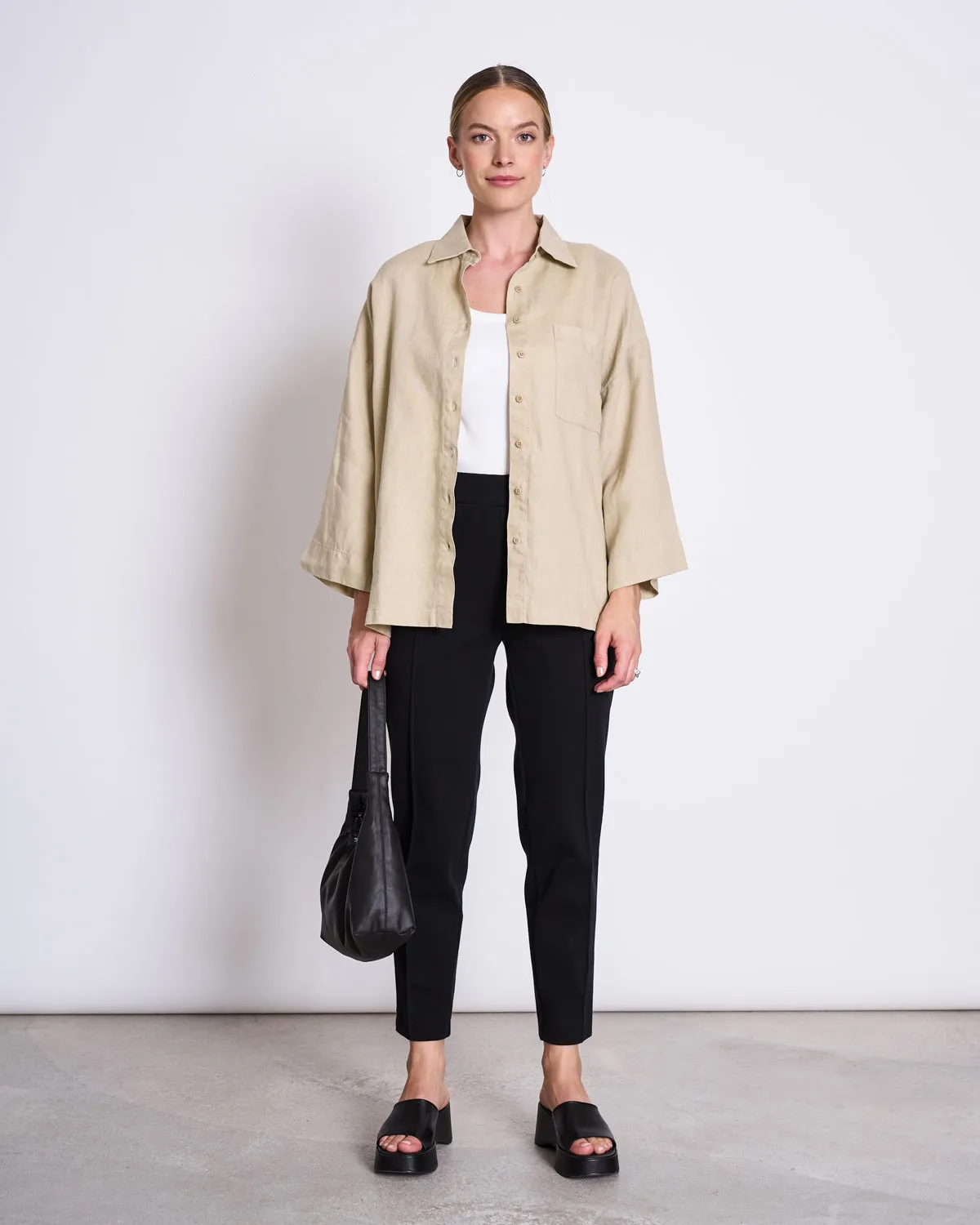 LINEN SHIRT MONS SAND