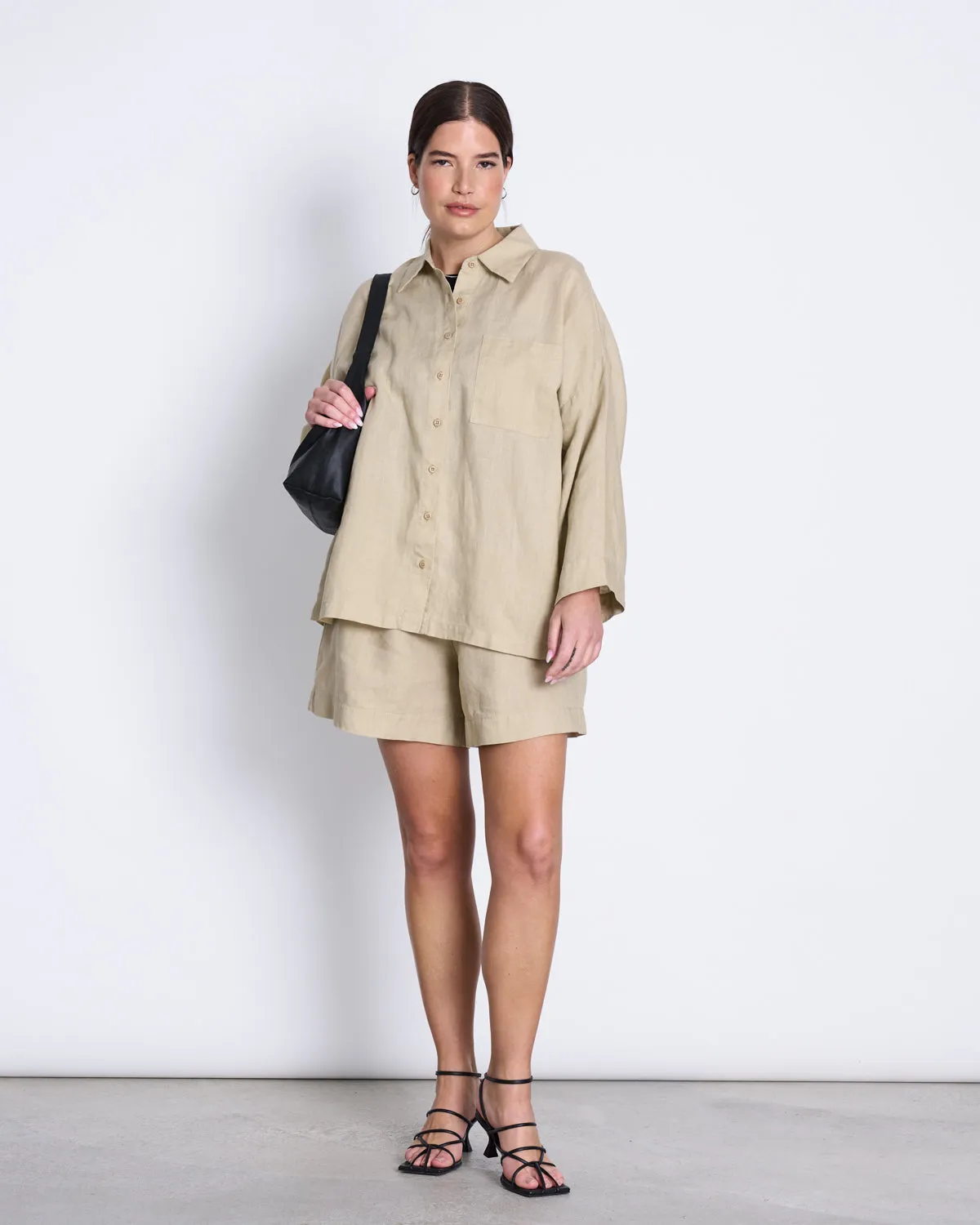 LINEN SHIRT MONS SAND