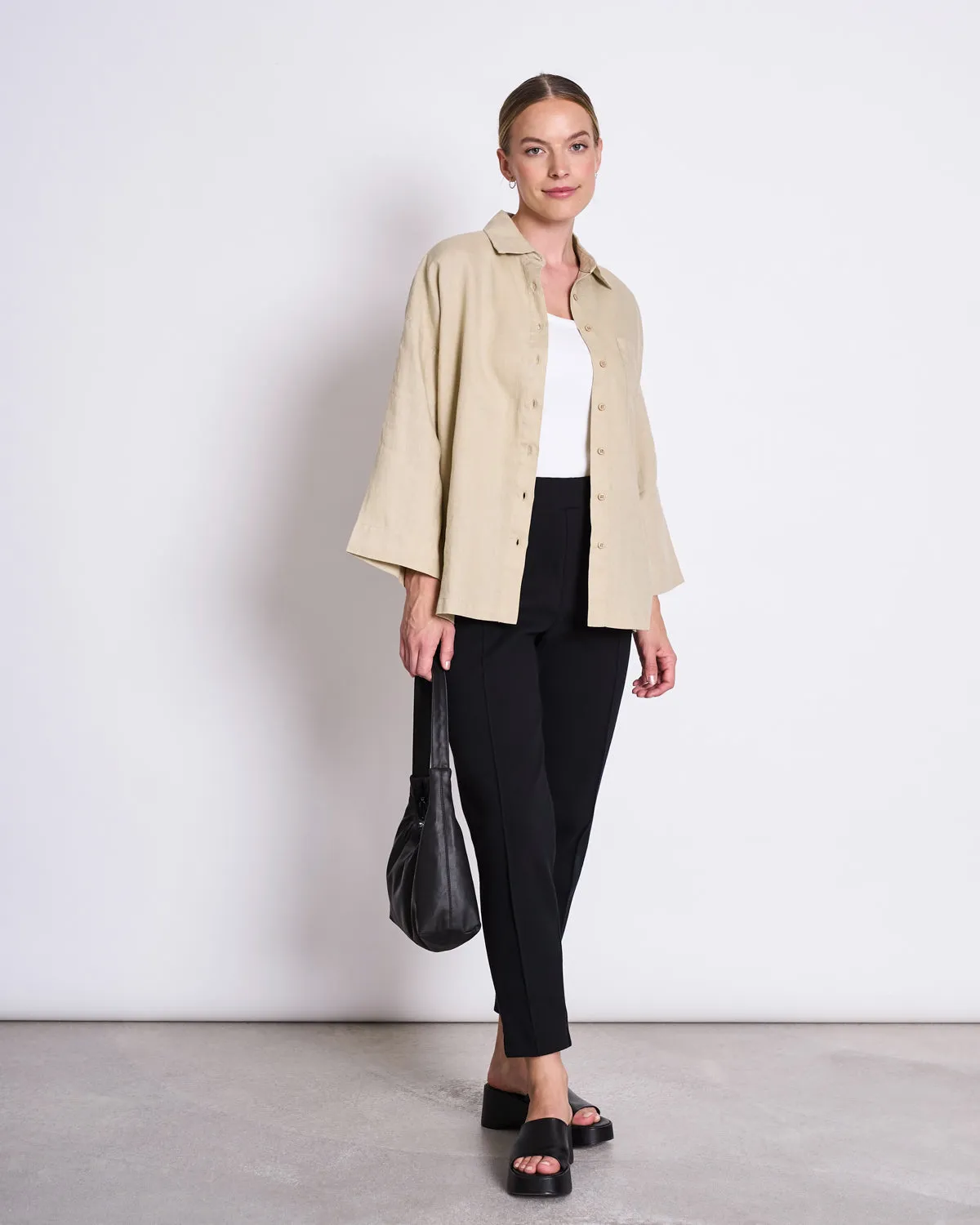 LINEN SHIRT MONS SAND