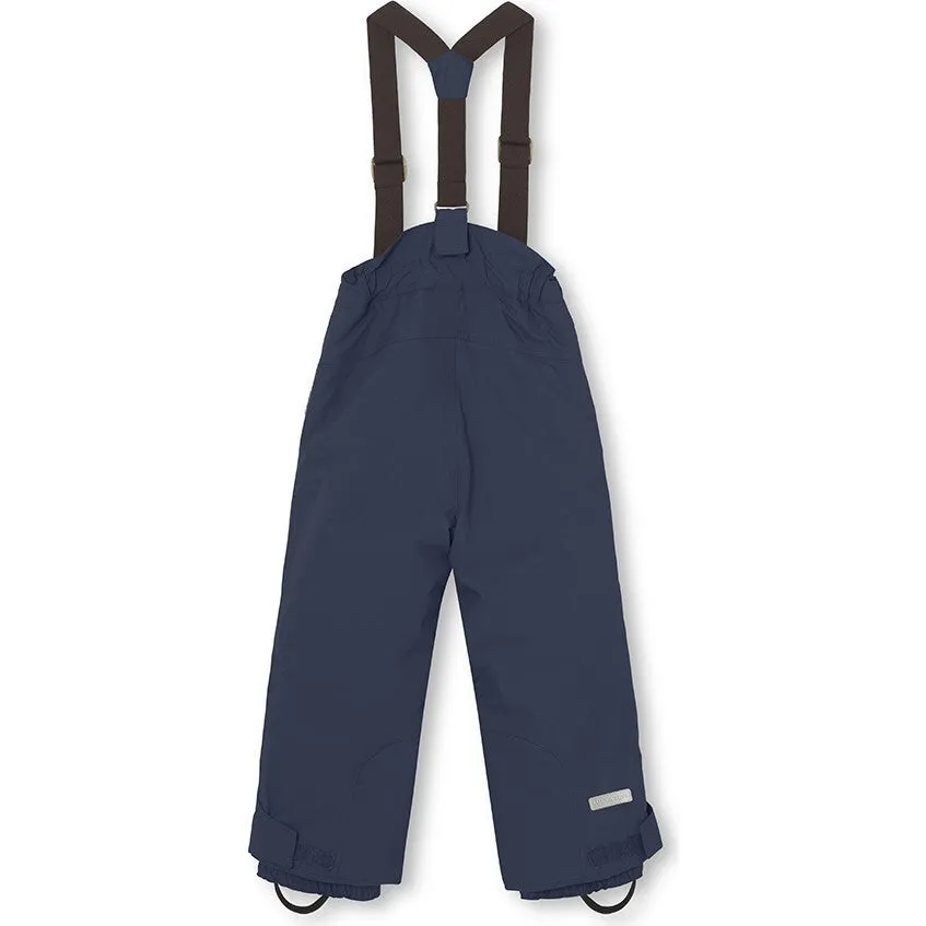 MINI A TURE Kids WITTE Waterproof Snow Ski Pants in Blue Nights