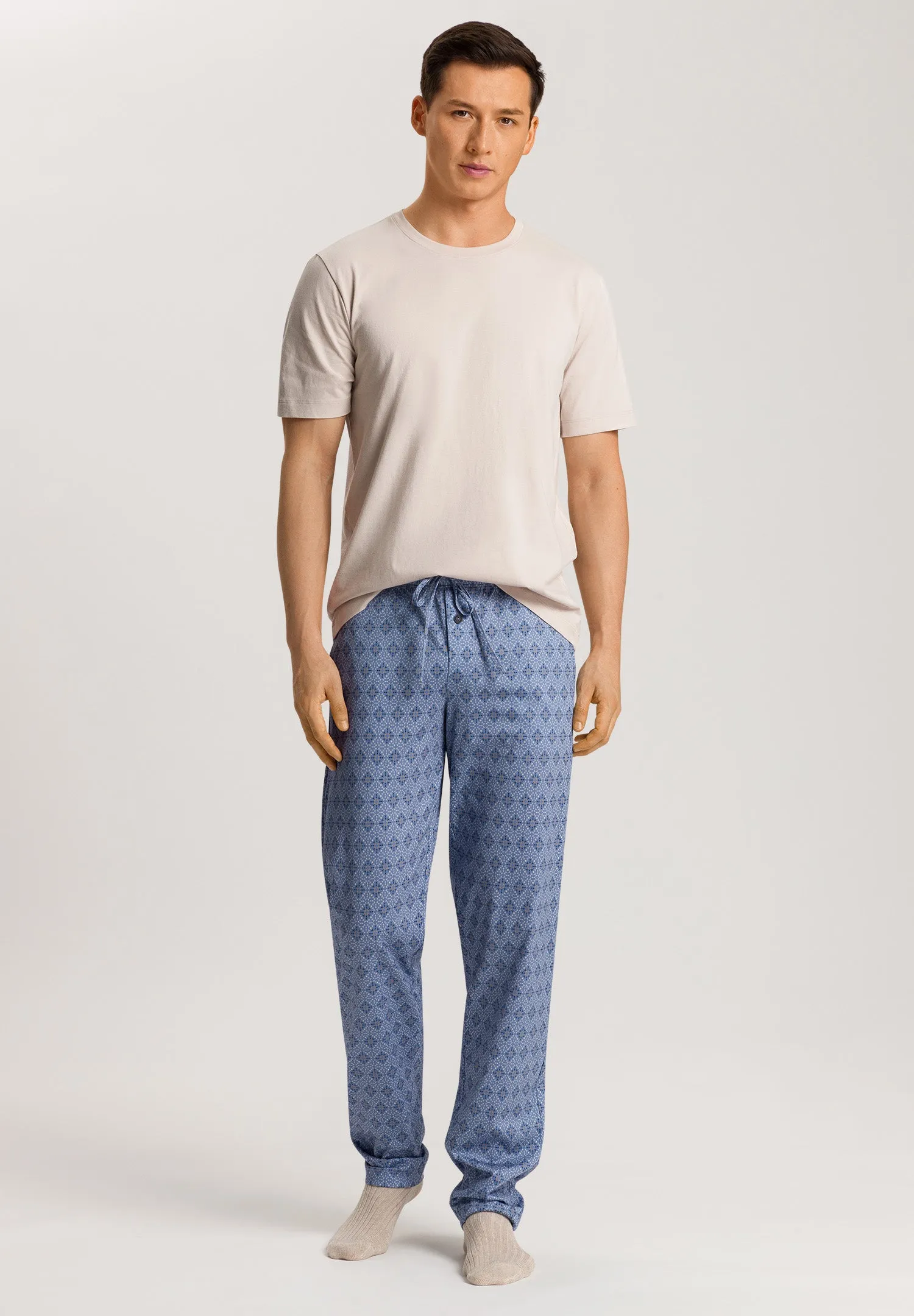 Night And Day Cotton Drawstring Pajama Pants | Blue Mosaic 75216-2885